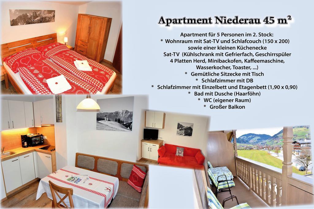 Tennladen Apartments Niederau Bagian luar foto